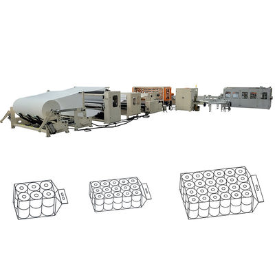 Полностью автоматическая линия производства для упаковки пачек по 48 рулонов туалетной бумаги и кухонных полотенец для предприятий Южной Америки