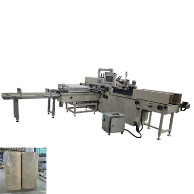 Полностью автоматическая 3D упаковка 1/2/4/6 роллов Маленькая туалетная бумага Кухонный полотенце ролл упаковочная машина